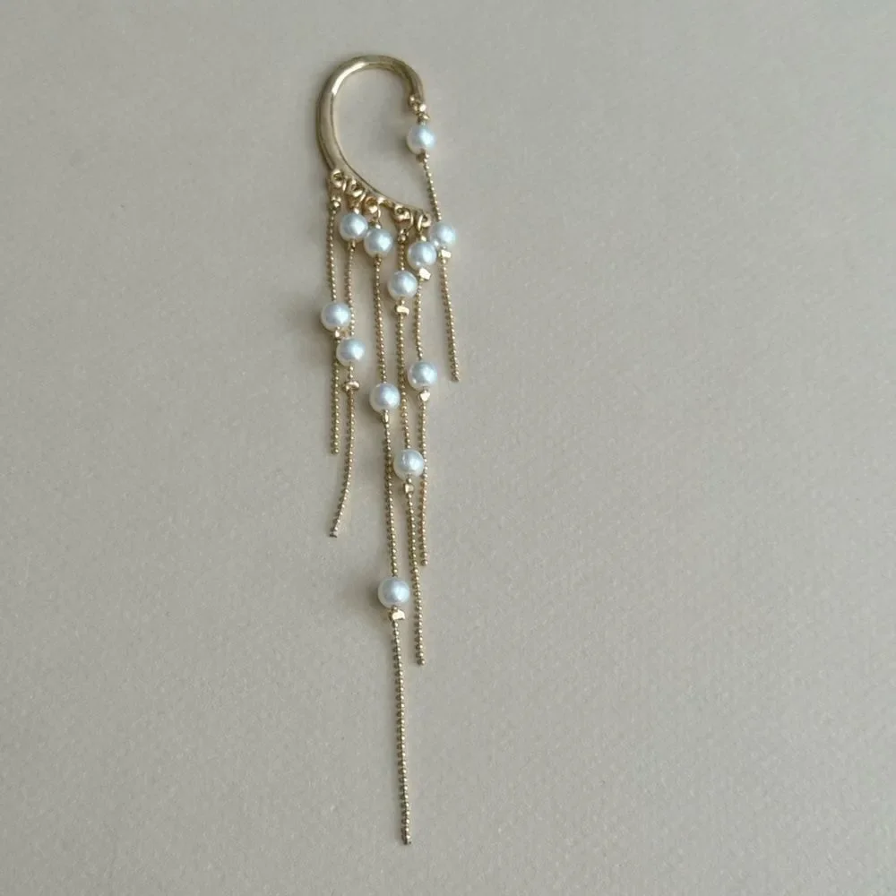 Pearl Drop Ear Cuff #2425